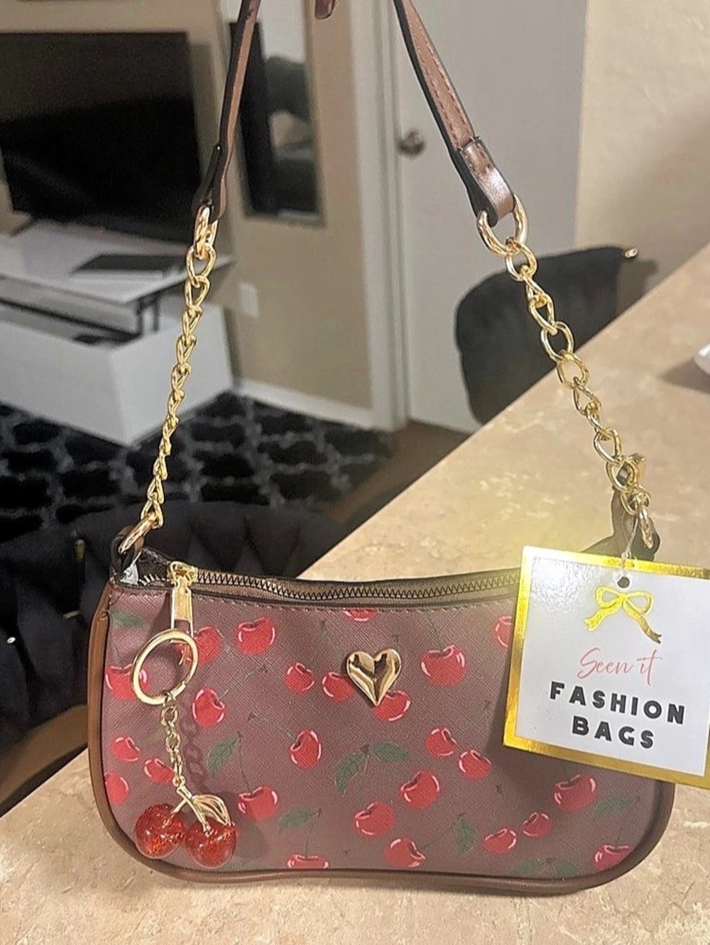 Cherry Print Shoulder Bag NWT